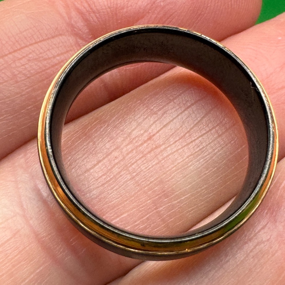 King Will Gold And Black Plated Tungsten Carbide 8mm Ring Size 10 New - Picture 11 of 16